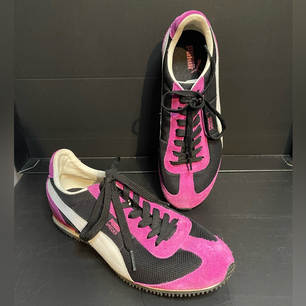 Puma Pink and Black Athletic Shoes